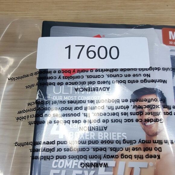 HANES Boxer Briefs Mens Medium Blue Red 4-Pack Ultimate Comfort Flex Fit - Picture 5 of 5